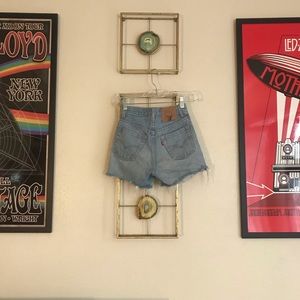 Levi Light Wash Denim Shorts